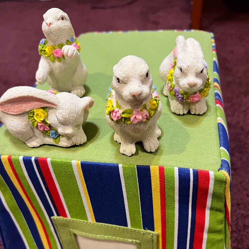 Vintage set of Easter Bunnies , very nice craftsmanship!